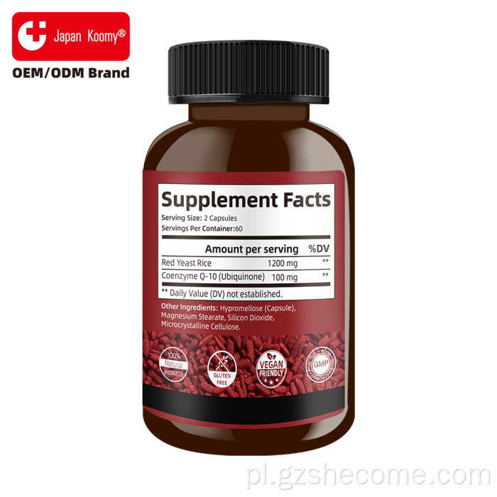 Shecome Red Yeast Rice Suplement CoQ10 dla dorosłych